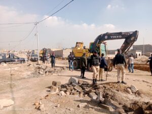 PM praises KPT as anti-encroachment drive recovers 12 acres of state land in Karachi