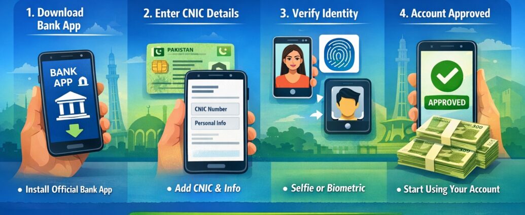 How to Open a Bank Account Online in Pakistan