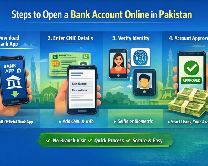 How to Open a Bank Account Online in Pakistan