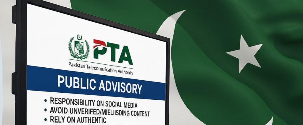 PTA Issues Public Advisory Amid Sensitive National Situation ISLAMABAD: The Pakistan Telecommunication Authority (PTA) has issued a public advisory urging citizens to exercise responsibility while using social media and digital platforms in view of the prevailing sensitive national situation. In its statement, the regulator advised the public to refrain from sharing, forwarding or uploading unverified, provocative or misleading content. It stressed that material harmful to national interest, public order or state institutions should not be disseminated. The authority further urged citizens to rely only on authentic and official sources of information before sharing content online, warning against the spread of rumours and fake news. The PTA cautioned that legal action may be taken under relevant laws against individuals found involved in uploading or spreading false information, rumours or misleading material. Calling for caution and seriousness, the regulator appealed to the public to demonstrate responsibility in the national interest.
