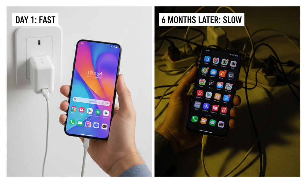Why Your Phone Is Fast on Day 1 and Slow After 6 Months – Pakistan Reality
