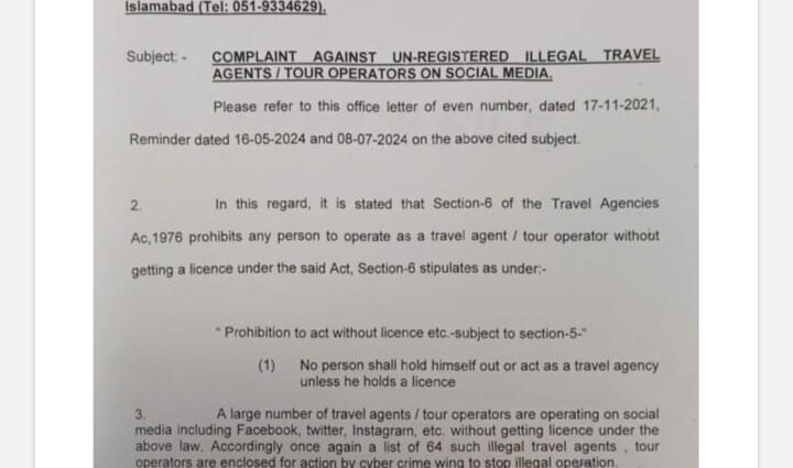 FIA Cracks Down on 64 Illegal Travel Operators in Islamabad