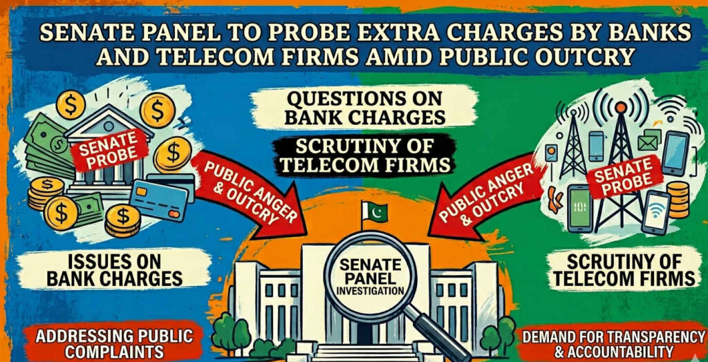 Senate Panel to Probe Extra Charges by Banks, Telecom Firms Amid Public Outcry