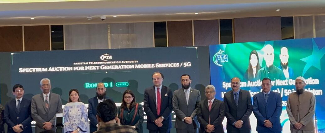 Pakistan Formally Launches 5G Spectrum Auction with Three Telecom Firms Bidding