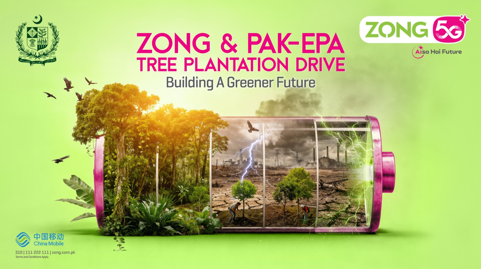 Zong Champions Climate Action with Major Tree Plantation Drive in Islamabad