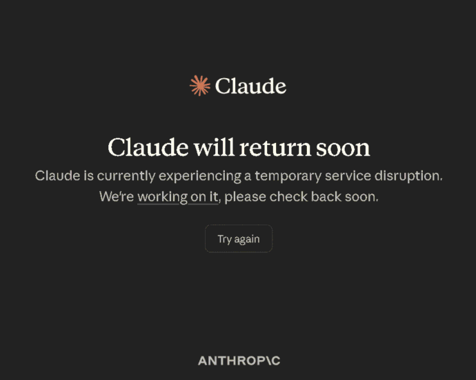 Anthropic’s Claude Hit by Global Outage, Services Partially Restored
