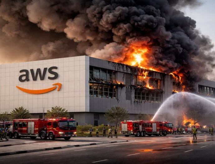 Iranian Missile Triggers Fire at AWS UAE Data Centre, Services Disrupted