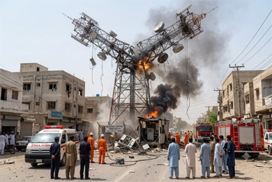 Telecom Tower Attack Disrupts PTCL, DSL and Ufone Services in Balochistan's Harnai