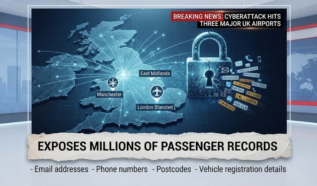 Cyberattack Hits Three Major UK Airports, Exposes Millions of Passenger Records