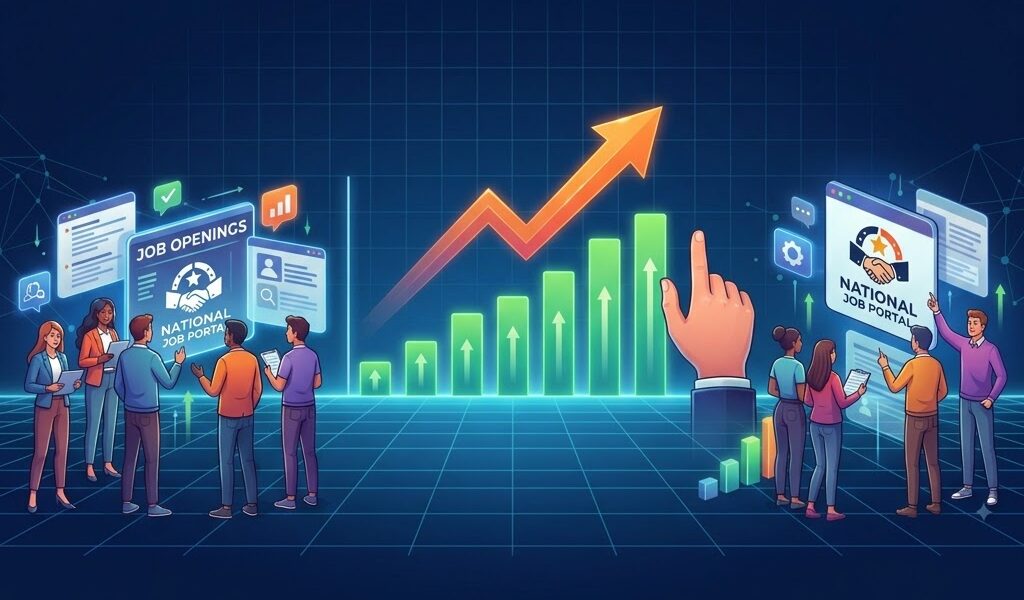 Huge Rise in Young People Looking for Jobs as National Job Portal Crosses 27.5 Million Visitors