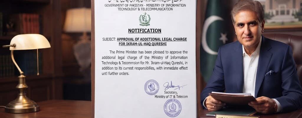 PM Shehbaz Approves Additional Legal Charge for Ikram-ul-Haq Qureshi at IT Ministry