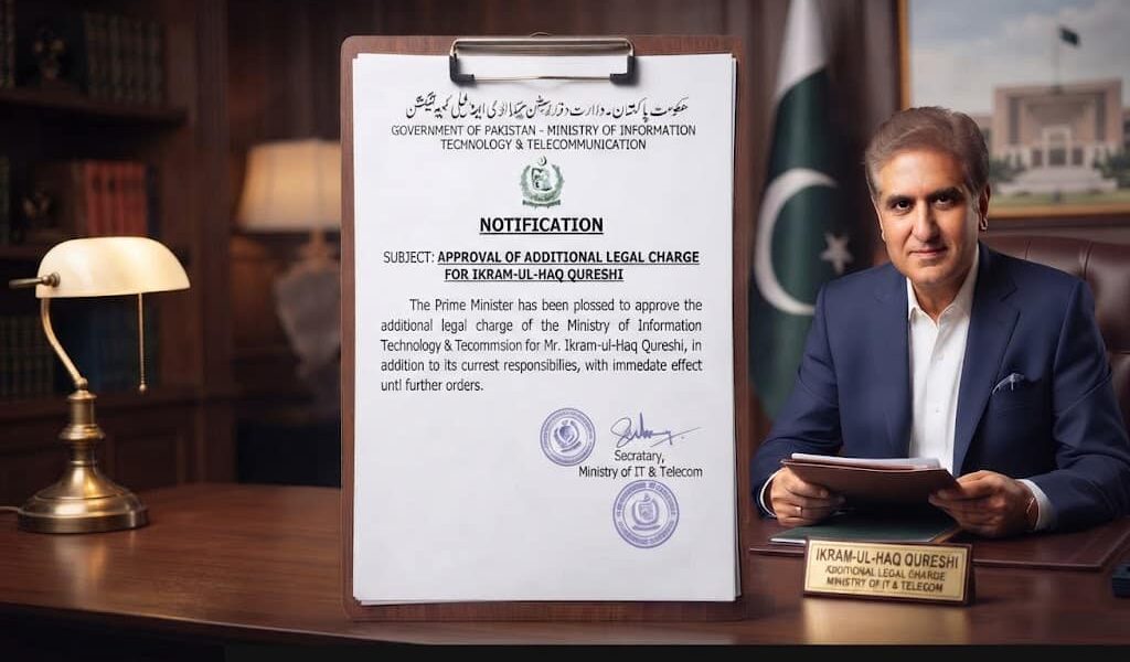 PM Shehbaz Approves Additional Legal Charge for Ikram-ul-Haq Qureshi at IT Ministry
